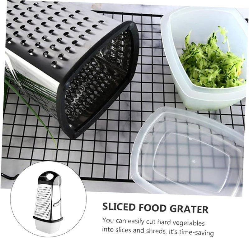 4 Sided Stainless Steel Vegetable Grater Multi Functional Slicer For Potatoes Carrots Cheese - Image 4